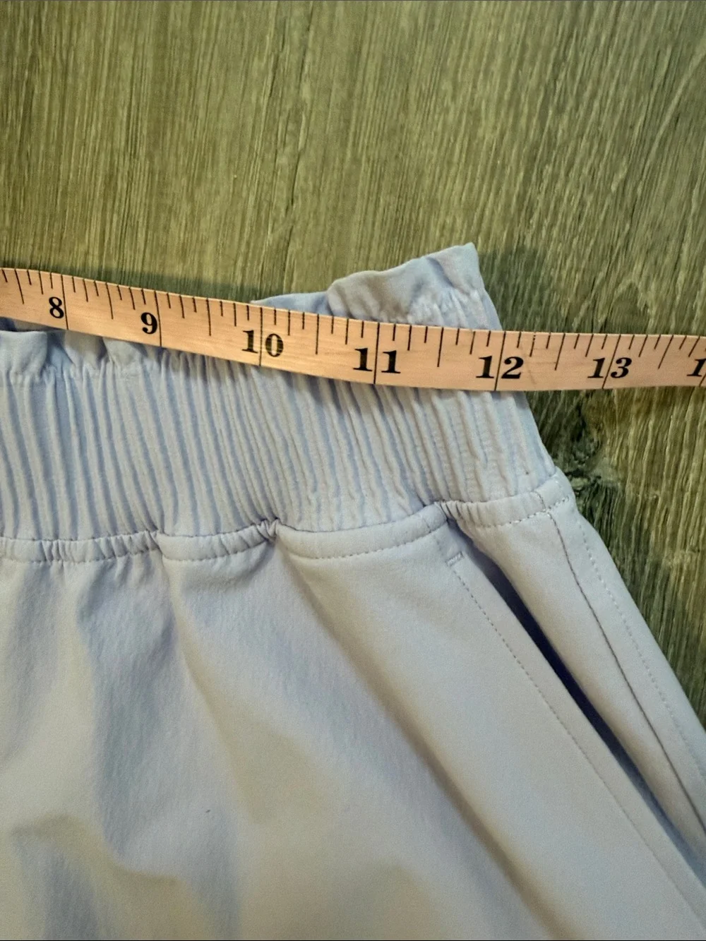 Lululemon XS Stretch Woven Ruffle Waist Lavender Frost Casual A-Line Midi Skirt - Picture 4 of 7